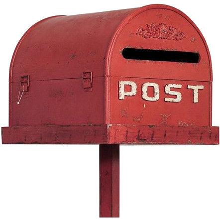 Red post box